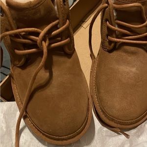 New, never worn. Size 7. I did not like the fit for my taste.